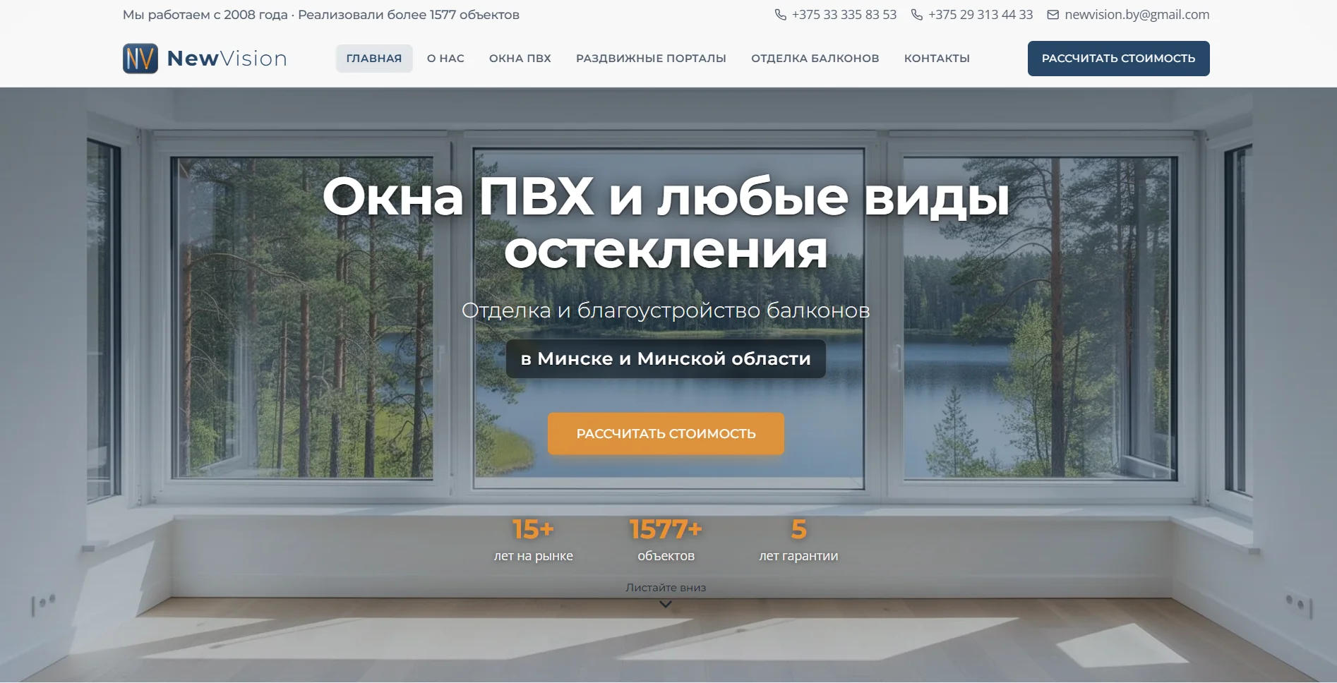 Скриншот сайта newvision.by